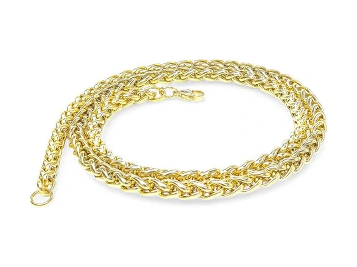 Moncuk Design Sarı Renk Çelik Kolye 6mm 3351cek018 Sarı