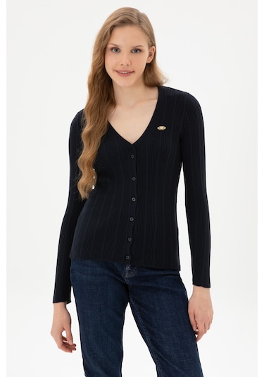 U.s. Polo Assn. Kadın Lacivert Hırka Triko 50313580-vr033 Lacivert