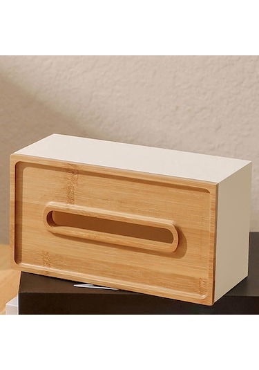 Homyl Mendil Tutucu Modern Dekorasyon Sehpa Için Kağıt Kutusu Beyaz