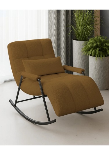 Coco Sallanan Berjer & Tv Koltuğu & Dinlenme & Okuma & Emzirme Koltuğu 08-kiremit