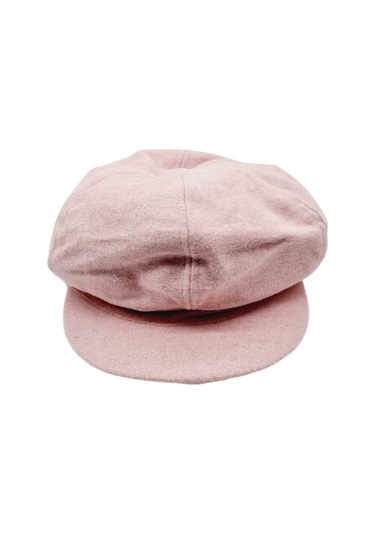 Uniquetrenders Kadın Arkadan Lastikli Kışlık Baretta Şapka Pudra