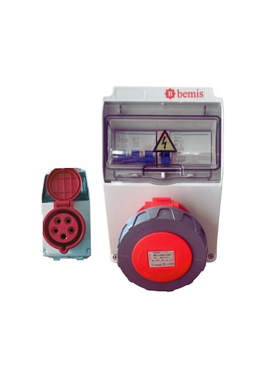 Bemis Tna Elektrikli Araç Kombinasyon Panosu Ip66 Sigorta + Kaçak Akım Röle Koruyucu
