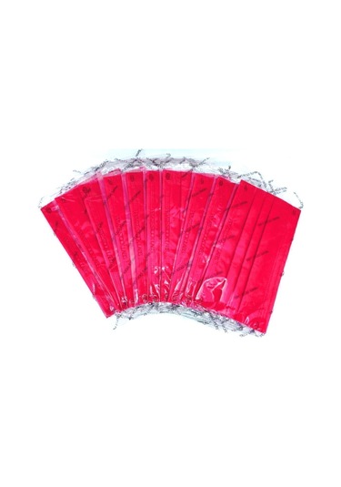 Private Stock Labs 4 Katlı Koruyucu Maske Neon Kırmızı 10'lu