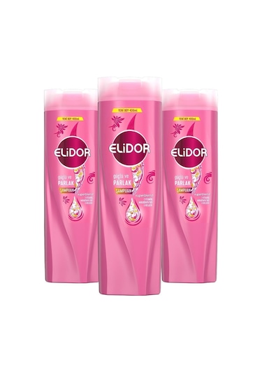 Elidor Güçlü ve Parlak Superblend Saç Bakım Şampuanı 3 x 400 ML
