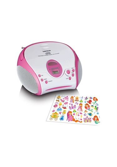 Lenco Scd-24pk Kids - Cd Çalarlı Taşınabilir Stereo Fm Radyo - Pembe