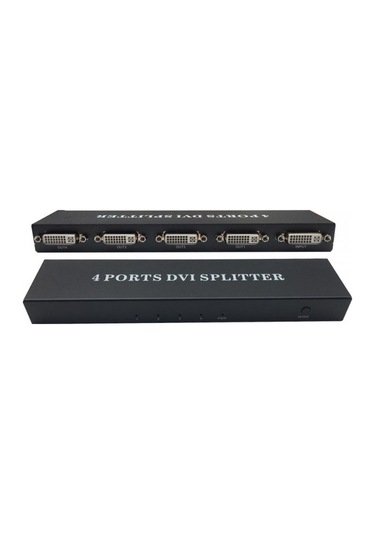 Dvı 4 Port Splitter 1 Giriş 4 Çıkış Dvı Çoklayıcı Splitter