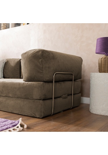 Argimo Godila Çok Amaçlı Sofa Çift Kişilik Yatak Koltuk Bej