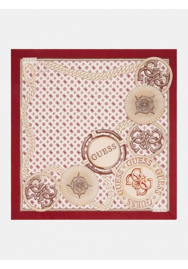 Guess Printed Kadın Kırmızı Eşarp Aw5416sıl90-red Kırmızı