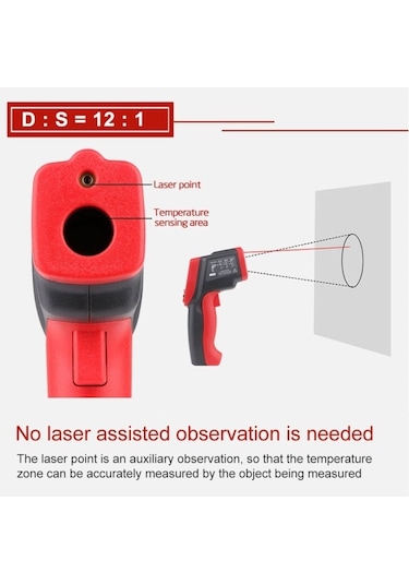 Butuglobal Wintact Wt700 -50 Derece C 750 Derece C Elde Taşınabilir Dış Mekan Temassız Dijital Kızılötesi Termometre