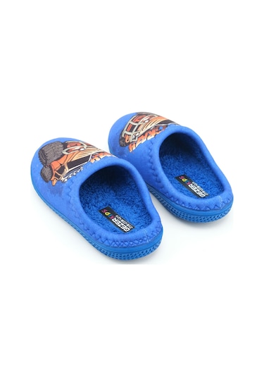 Gezer Erkek Çocuk Kışlık Rahat Taban Ev Bahçe Gondol Terlik Saks Mavi