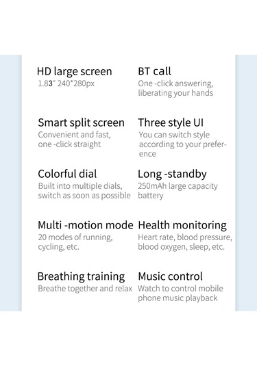 Maiyame 1.83 " Renkli Dokunmatik Ekranlı Akıllı Saat (İthalatçı Garantili)