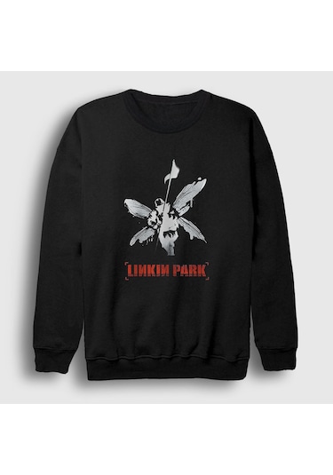 Presmono Unisex Hybrid Theory Linkin Park Sweatshirt Siyah