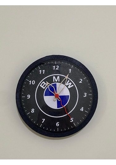 Bmw Stilli, Siyah Kasa Duvar Saati Siyah
