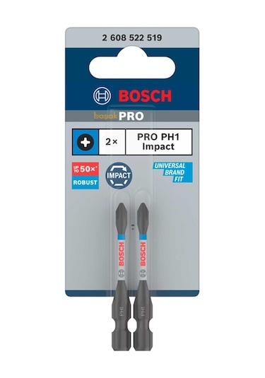 Bosch Pro Impact Ph1 55 Mm Yıldız Bits Uç 2'li 2608522519