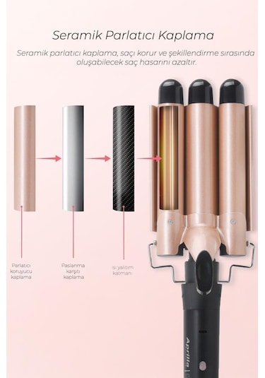 Aprilla Hızlı 3lü Su Dalgası Wag Maşası 32mm