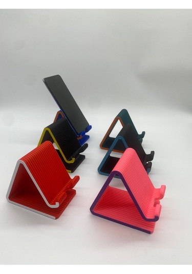 Üçgen Formlu Telefon Standı, 3d Baskı, Yeşil