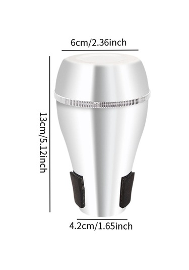 Homyl Trombon Düz Sessiz Taşınabilir Profesyonel Sesi Gümüş