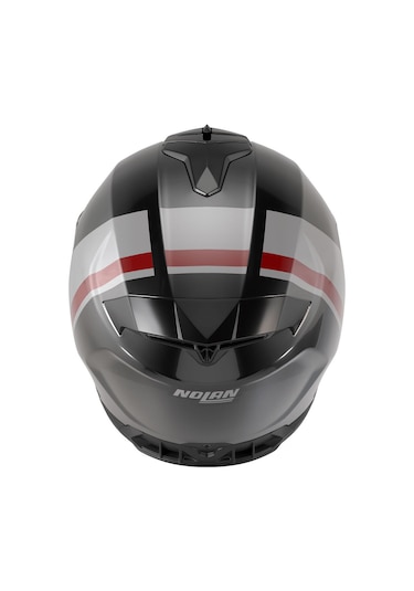 Nolan N80.8 İncline 353 Kapalı Kask Siyah Beyaz Kırmızı