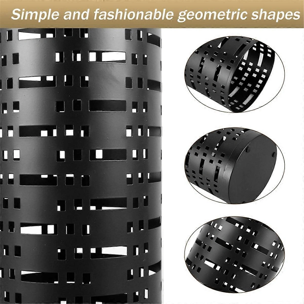 Şemsiye Depolama Rafı Şemsiye Ayaklı Tutucu, Siyah Çok Renkli