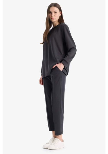 DeFacto Regular Fit Esnek Belli Cepli Basic Düz Pantolon	 E1954AX25SPAR221