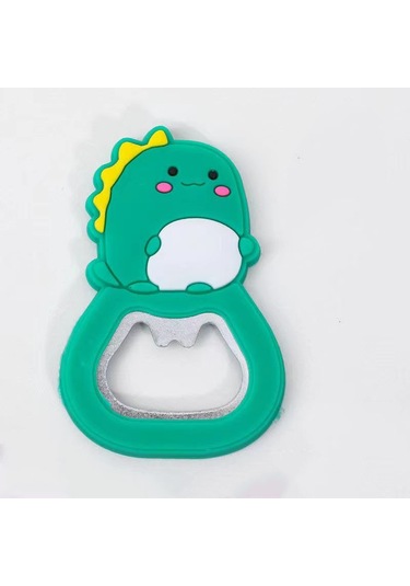 Soulader 3d Dinozor Bira Şişesi Açacağı - Buzdolabı Mıknatıslı, Manyetik, Kişiye Özel Tasarlanabilir Kapak Açacak Aksesuar Yeşil