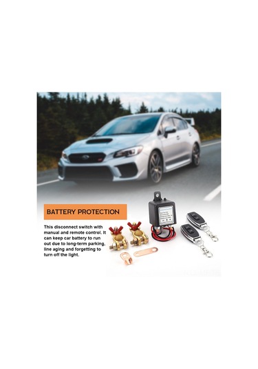 Mufunye 12v 200a Araba Akü Boşaltma Engeli Röle, Uzaktan Kumanda Kapatma Anahtarı, 360a Başlangıç Akımı, Dayanıklı Bakır İletkenler Çok Renkli