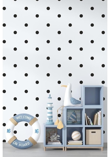 Yuvarlak Puantiye Duvar Sticker Bebek Ve Çocuk Odası Dekoratif Çı (552798170)