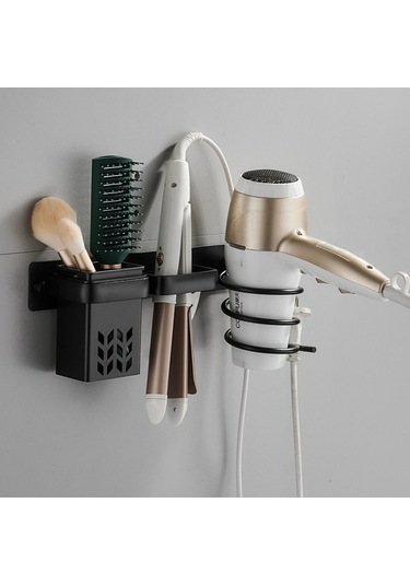 Wondernest Saç Kurutma Ve Düzleştirici Makinesi, Lichen Banyo Tutucusu Siyah