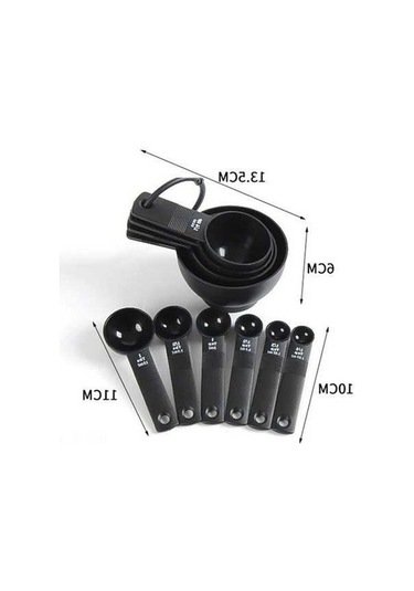 Pazly 10'lu Ergonomik Tutma Koluyla Yüksek Hassasiyetli Ölçüm Kaşıkları Seti - Yığınlanabilir Saklama Diğer