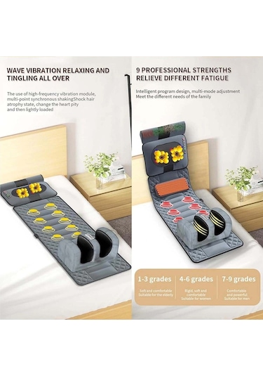 Masaj Yatağı, Tüm Vücut Masaj Aleti, Mat Masaj Yatağı Gri