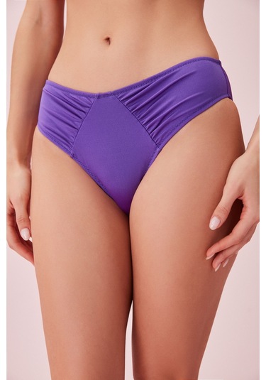 Suwen Pileli Bikini Alt Sb24395099 Mor