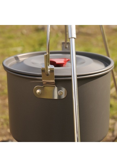 4.2L Alümina Oksit Pot Asılı Pot Kamp Sırt Çantasıyla Yürüyüş Piknik Için Kapaklı Fda Sertifikası Yok