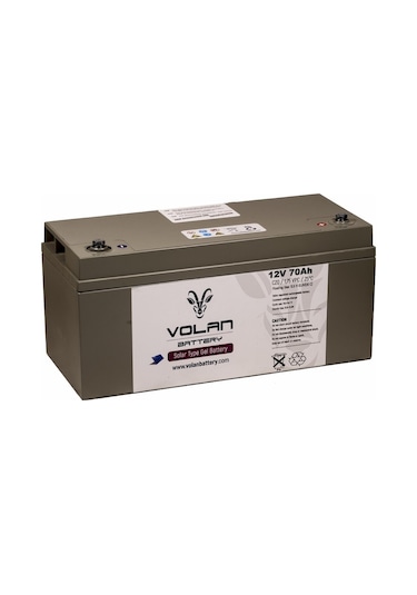 12 Volt 70 Amper Jel Akü Solar Güneş Enerjisi - Volan Akü / 325018665