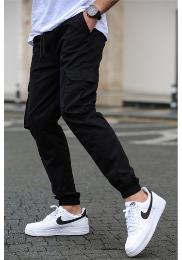 Madmext Madmext Erkek Siyah Kargo Cep Pantolon 5447-siyah Siyah