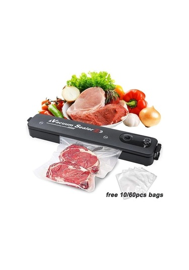 Novahub Ev Siyah Gıda Vakum Mühürleyici, 220v/110v, Eu Plug, Kullanışlı Paketleme Makinesi