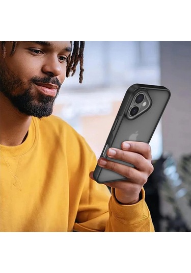 Apple, Uyumlu iPhone 16 Kılıf Elegant Kapak - Lacivert