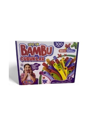 300 Parça Eğitici Birleşen Bambu Çubuklar 2153