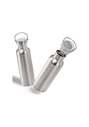 Yopay 2 Paket Paslanmaz Çelik Spor Su Şişeleri, 26 Oz Tek Duvarlı 18/8 Paslanmaz Çelik Su Şişesi, Bisikletçiler, Koşucular, Yürüyüşçüler, Plaj Müdavimleri İçin Metal Su Şişesi Açılmamış Metal Su Şişesi Mor