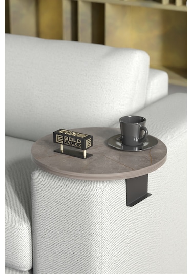 Goldfalez Ayarlanabilir Dekoratif Modern Yan Sehpa Tepsi Gordion