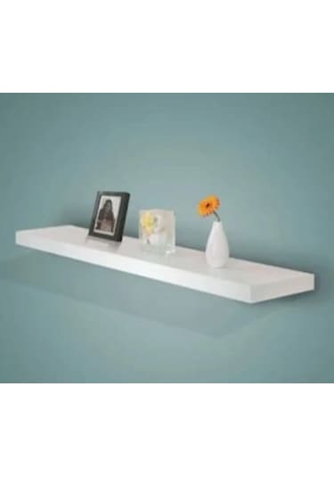 Dekoratif Duvar Rafı Parlak Beyaz 70x14 Beyaz