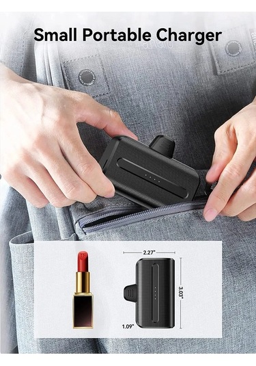 Novahub İphone Uyumlu 15/15p/15pro/15promax/samsung S24/23/22 Hızlı Şarj Usb-c 6000mah Taşınabilir Pil Amerika Birleşik Devletleri