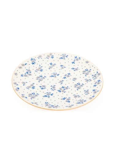 Tulu Porselen Robi Servis Tabağı - Renkli - 25 Cm Renkli