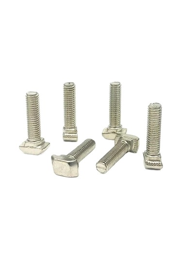 3030 4040 4545 Serisi M3 M4 M5 M6 M810/12/16/20/20/20/25mm T Cıvatası T-yuvası T Slot T Vidası 6 x 30 MM