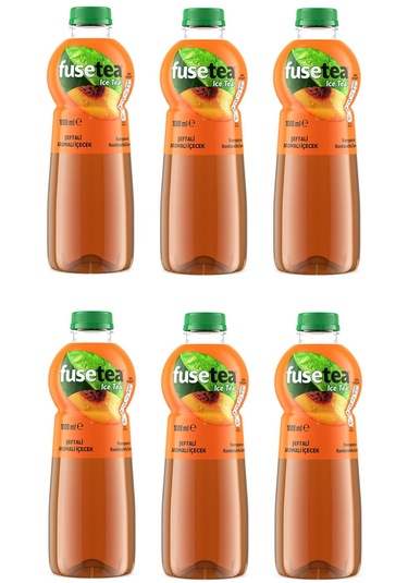 Fuse Tea Şeftali Aromalı Soğuk Çay 1 Lt X 6 Adet