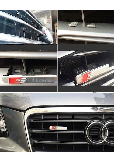 Audi Uyumlu Sline Ön Panjur Amblemi Logosu 8n0953601 1 Adet