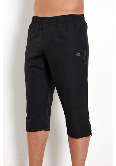 Enrico Ferry Erkek Siyah File Astarlı Hızlı Kuruyan Kapri 2625s