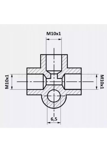 Wp Fren Borusu Adaptörü T Bağlantısı M10x1 247318884