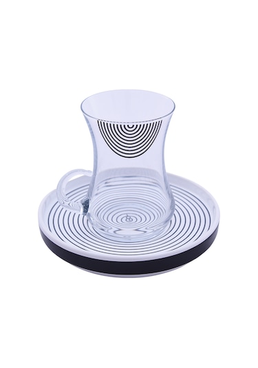 Decorium M02051 Monochrome Çay Takımı Kulplu 12 Parça