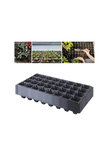 Pazly Tepsileri Taşınabilir Mikrogreens Fide Kabı 32-delik 10 Mv Suntek