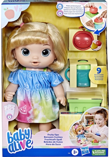 Baby Alive  Bebeğimle Eğlenceli Yudumlar Sarışın F7356